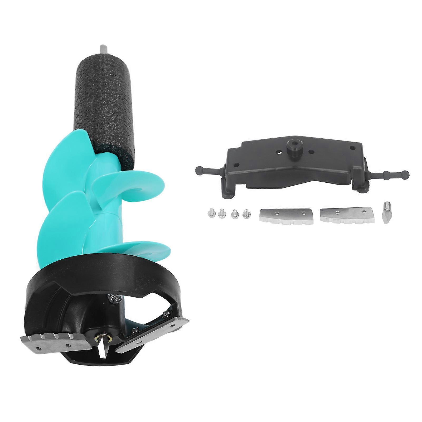 6in Electric Ice Auger Kit Incisive Blades Impact Resistant Ice Drill Auger with Positioner for Fishing Emergency
