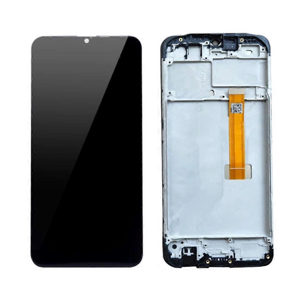 LCD Screen Display Digitizer Assembly with Frame Part for Oppo A5s-Black