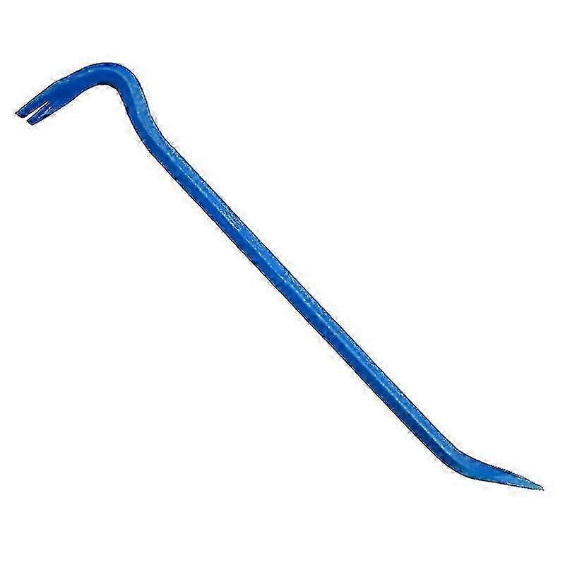 Flat Crowbar With Handle For Heavy Duty, Nail Puller, Forged And Painted Metal For Furniture, Induction Hardened Workpiece (360mm)semaket,blue