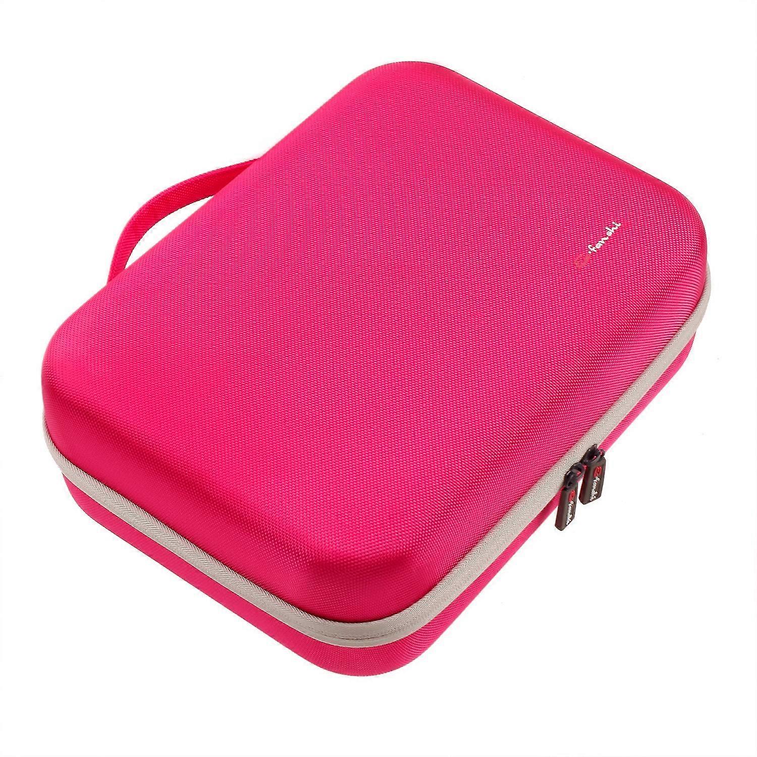 For Apple Vision Pro MR Headset Storage Bag Protective Carrying Case with Telescopic Handle-Rose