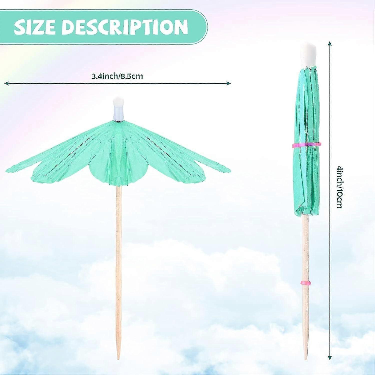 150 قطعة زهور مظلات كوكتيل مظلة يختار شراب مظلة ورقة كب كيك أغطية يدوية