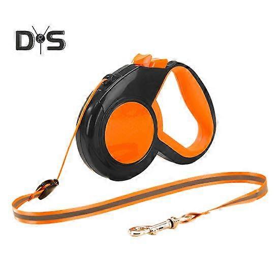 Retractable Pet Leash Reflective Dog Training Control Walking Lead Leash with Anti-Slip Handle Puppy Traction Rope for Night Walking