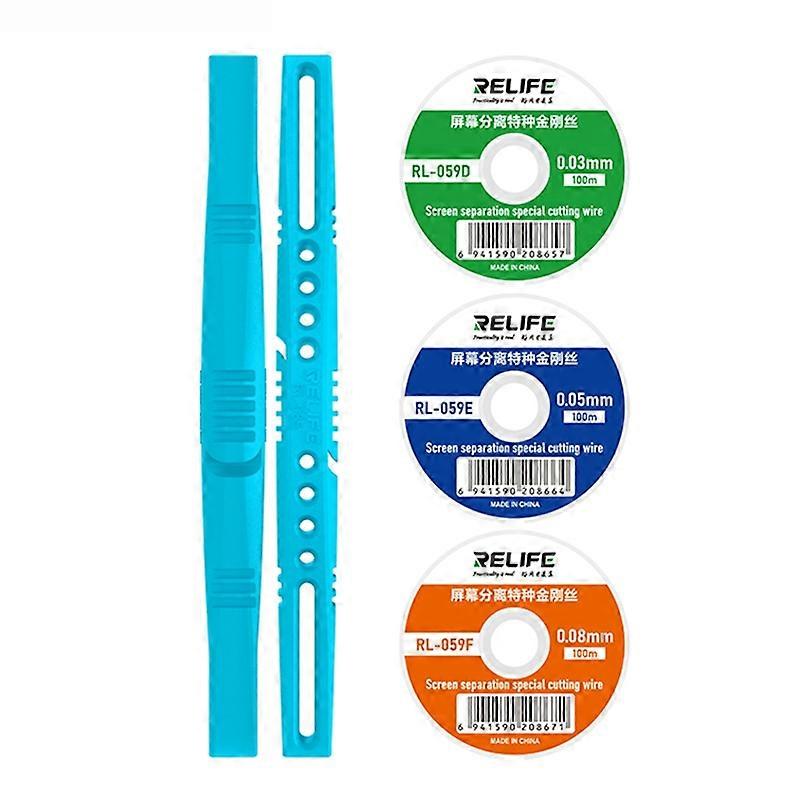 RELIFE RL-059 Plus 5 In 1 Screen Separation Cutting Wire Set Lightweight Diamond Wire Kit
