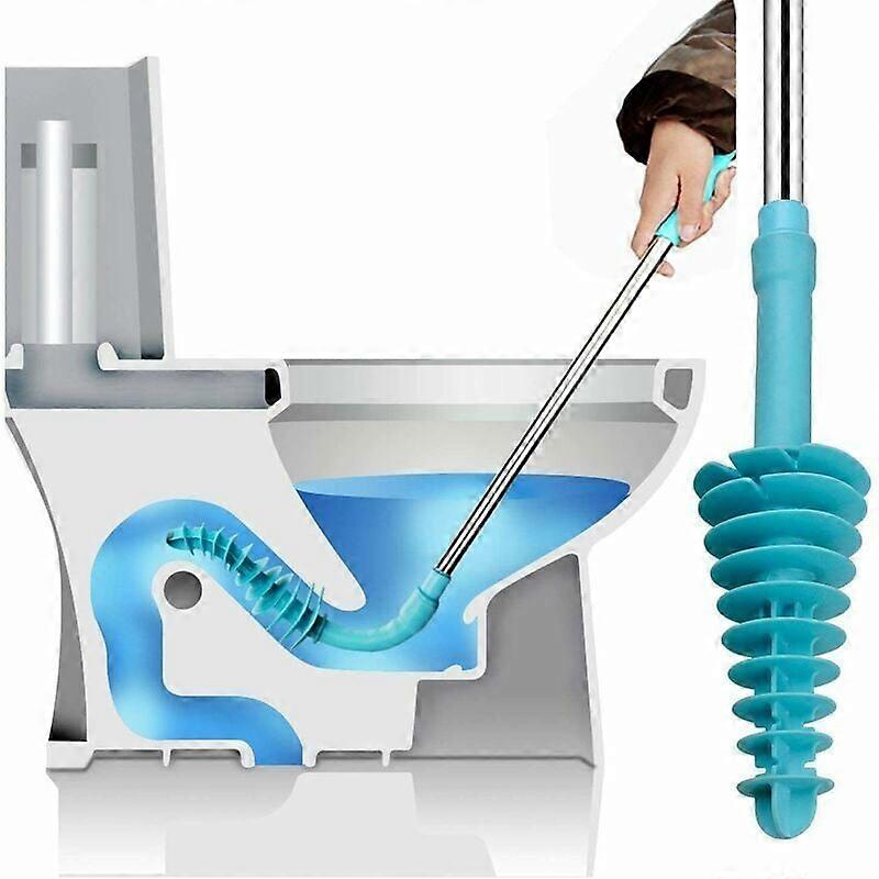Stainless Steel Shell, Non-Slip Abs Handle, High Pressure Air Drain Blaster For Kitchens Bathrooms Floors, Compressed Air Unclogger