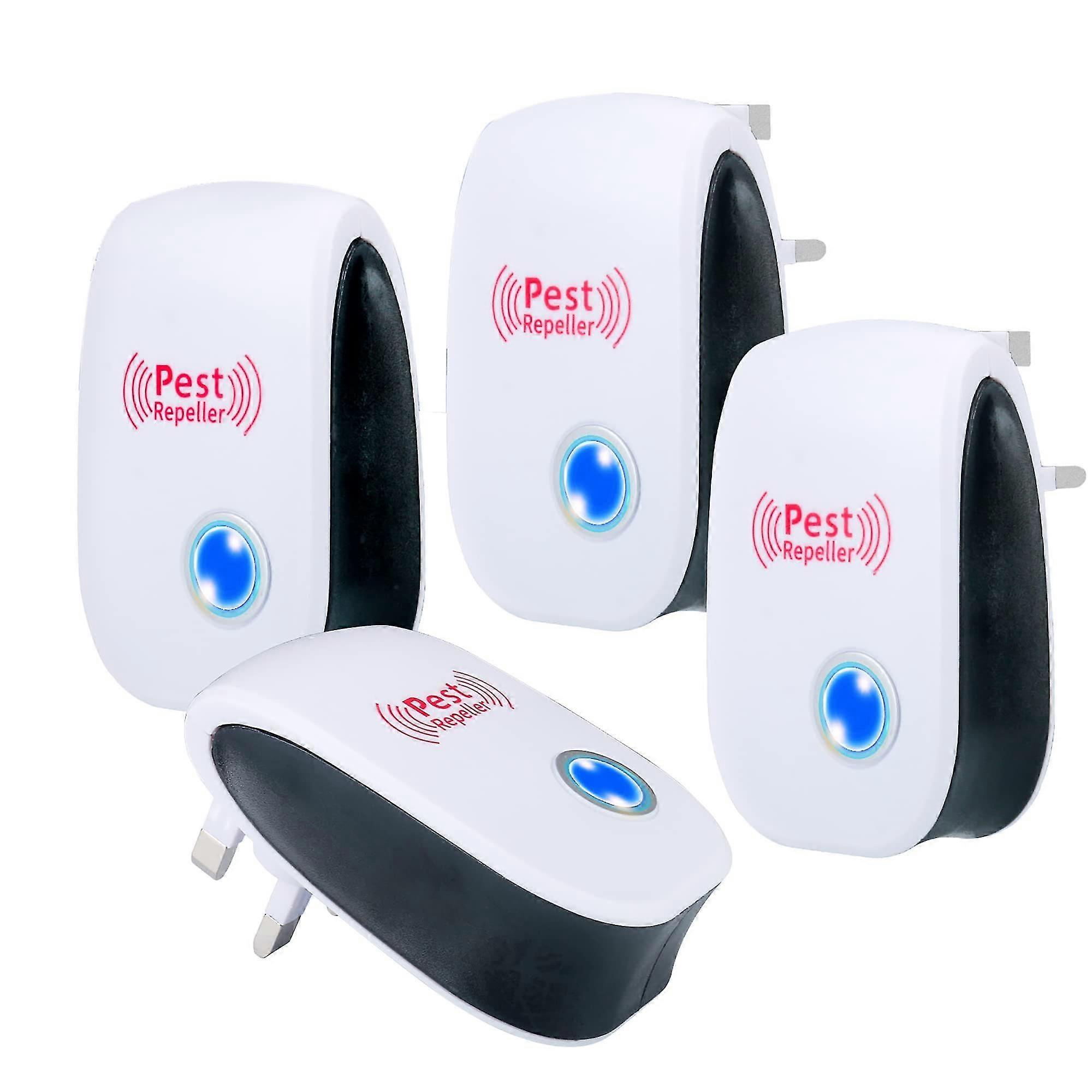 4pcs Ultrasonic Pest Repeller, Plug In Electronic Pest Repeller For Insect Spiders, Mosquitoes, Fly, Effective Insect