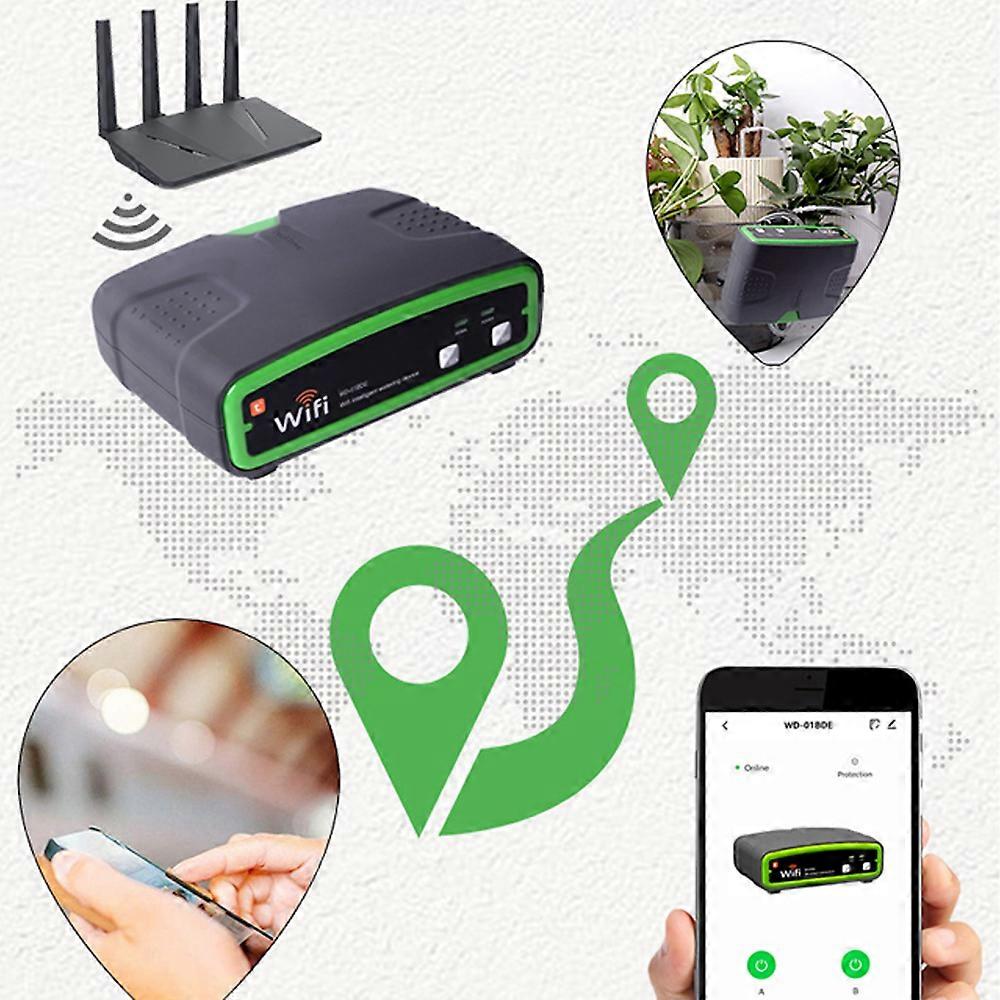 Automatic Watering System Plant Waterer Indoor DIY Drip Irrigation System Kit for 20 Potted Plants with APP Remote Control Programmable Timer Precise