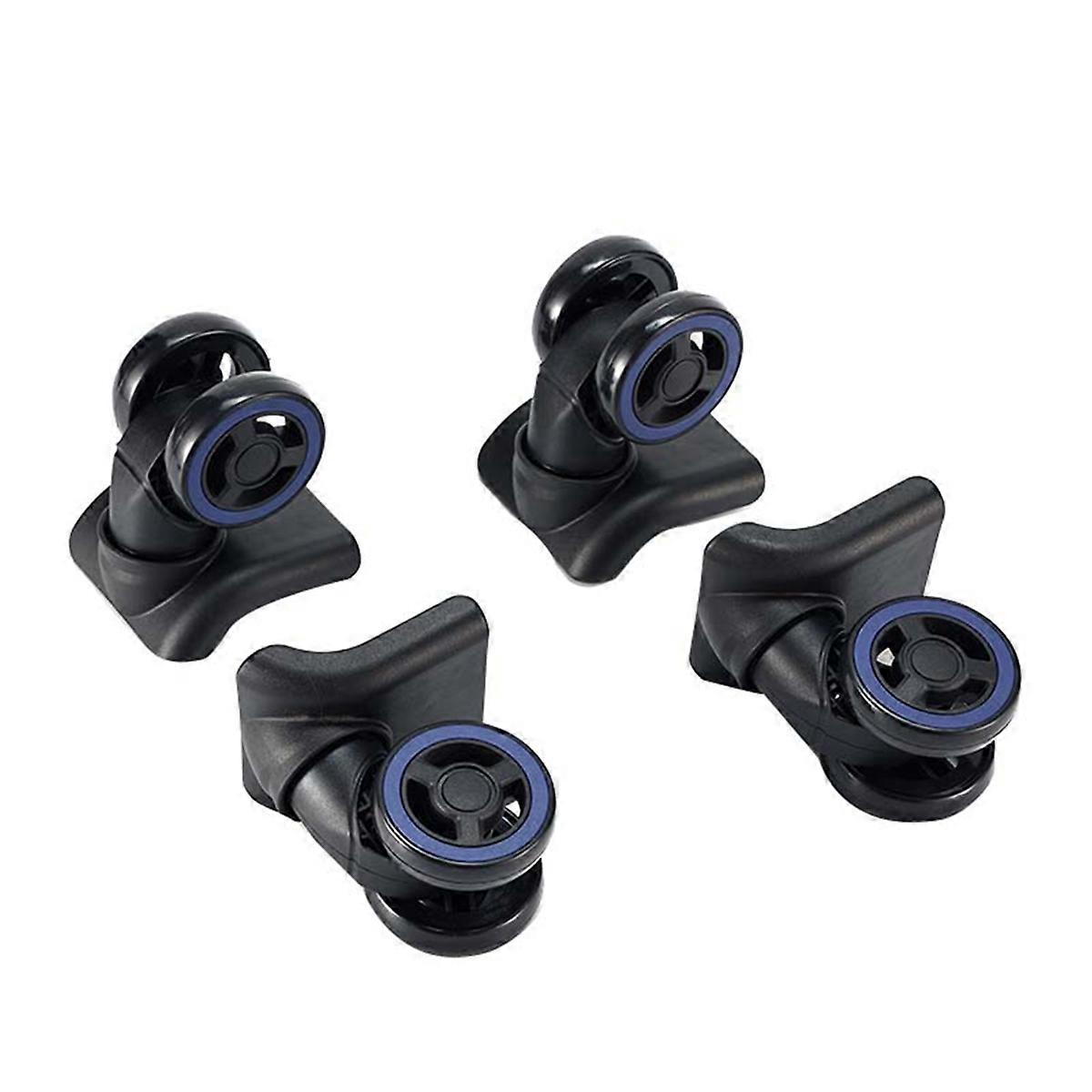 4Pcs Luggage Wheels Suitcase Double Row Roller Hardware Repairing Kit