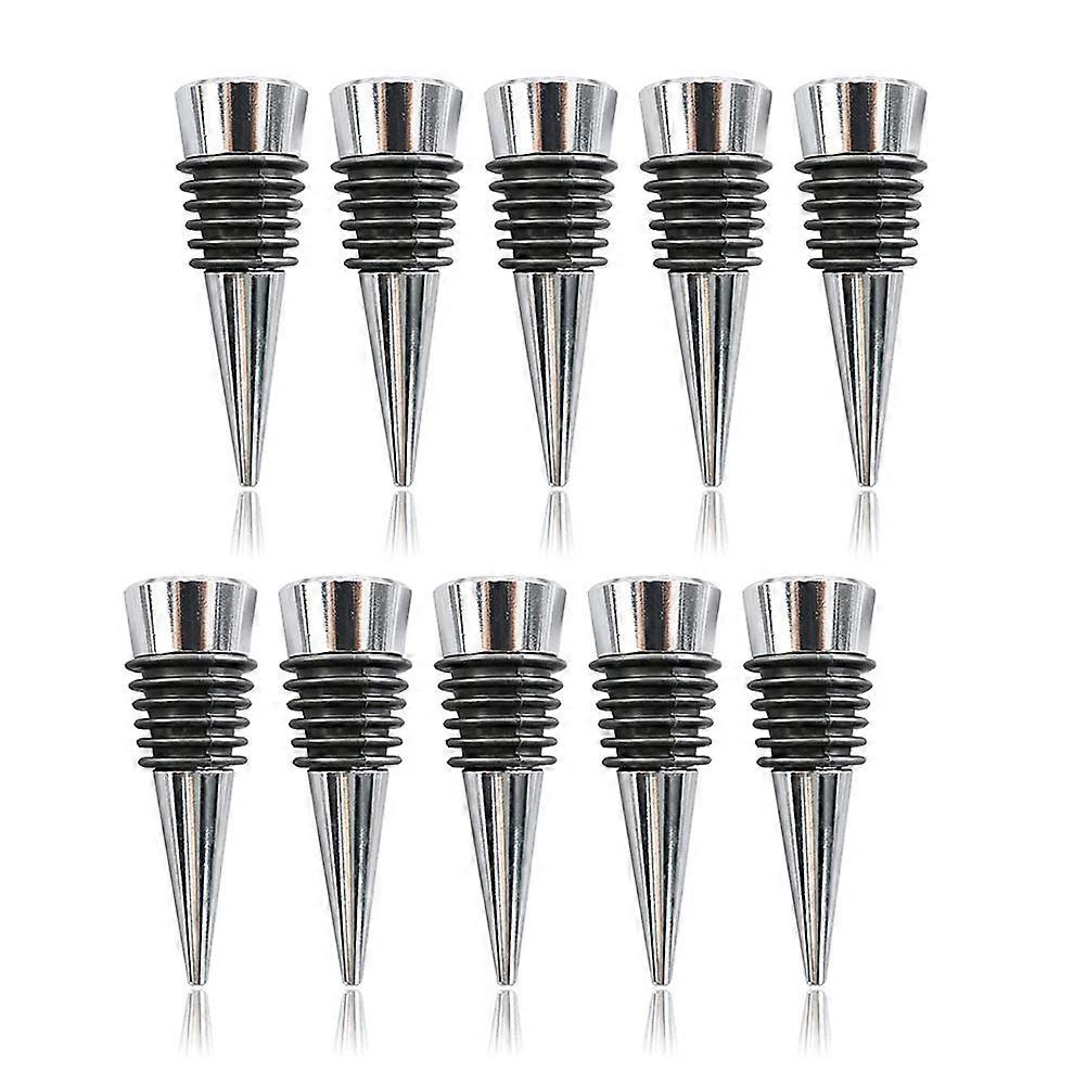 10PCS Reusable Decorative Wine Bottle Stoppers Wine Saver Stopper Set