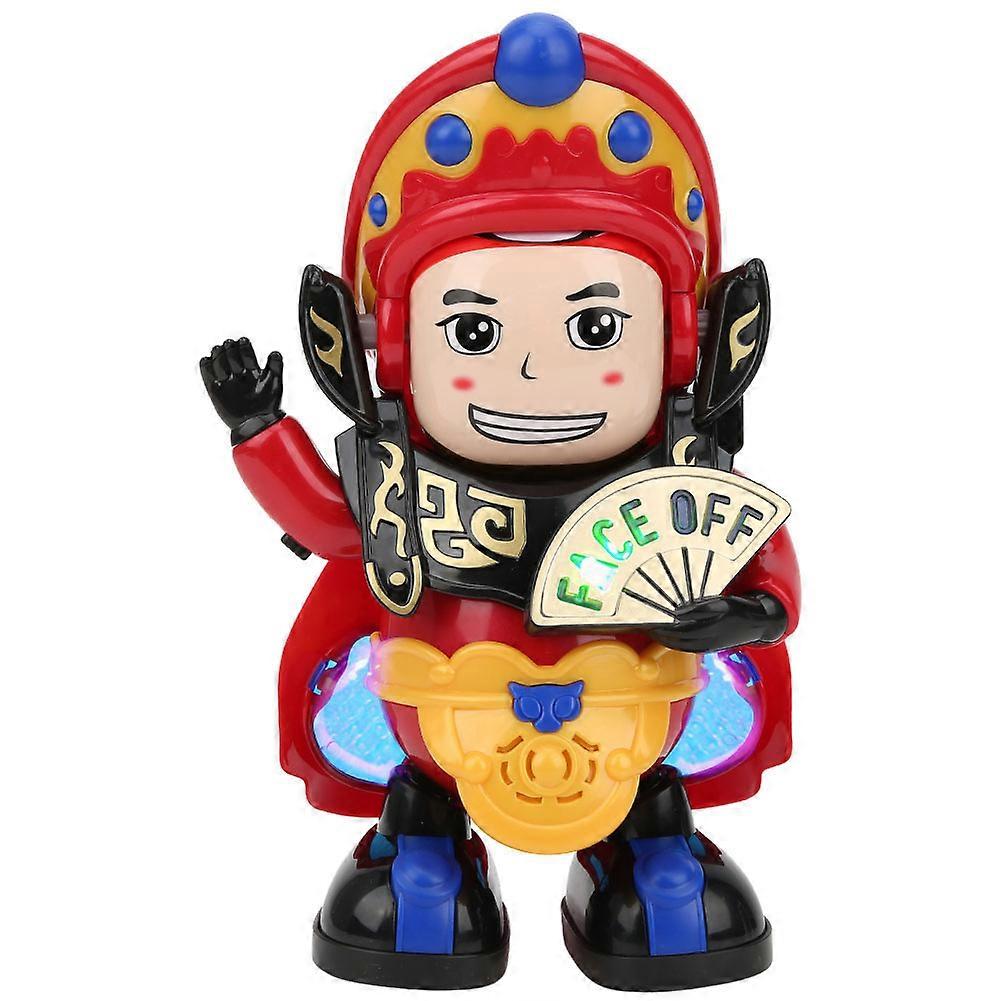 Electric Face Changing Robot Toy Automatically Changed Face with LED Light Gift