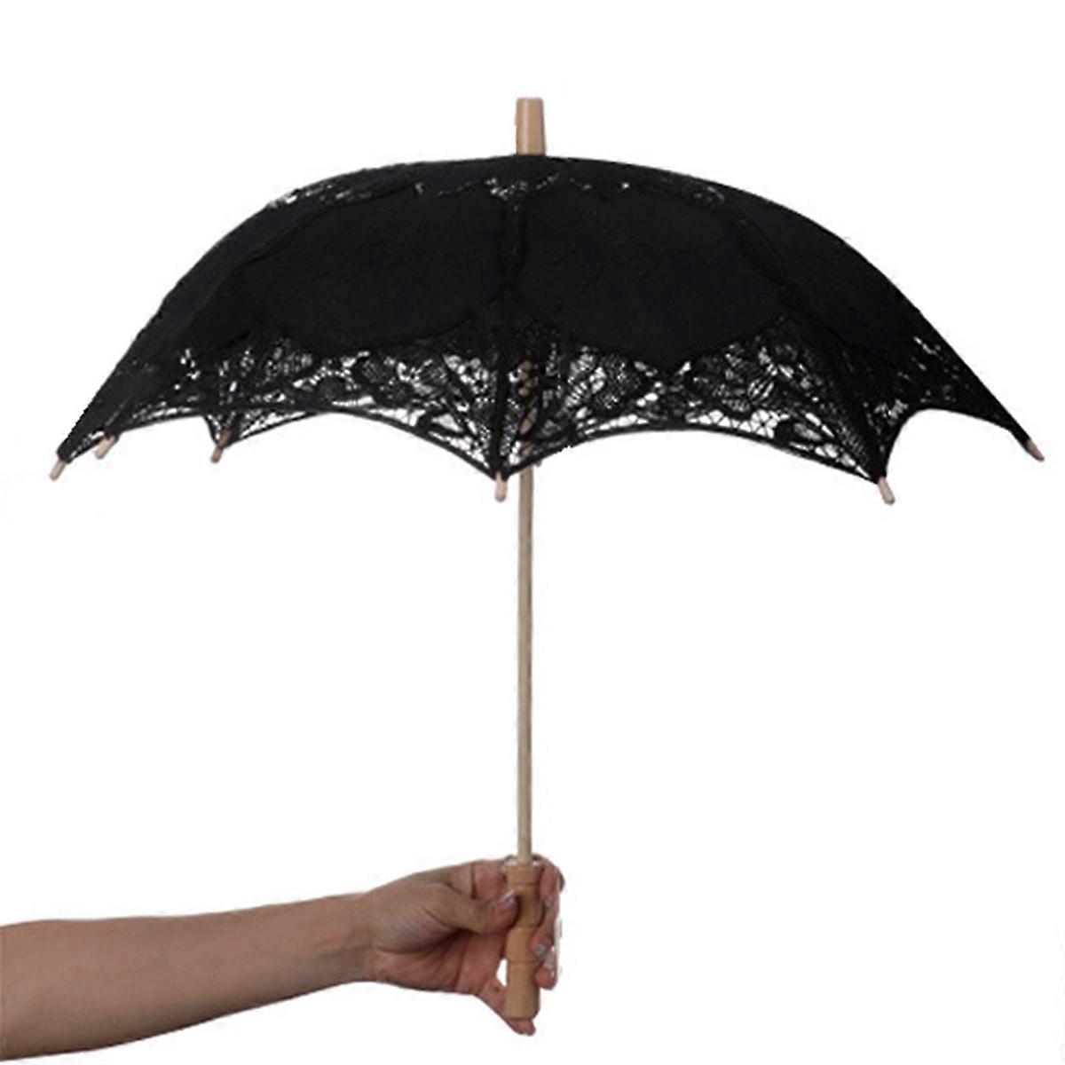 Decorative Craft Umbrella Western Stage Performance Umbrella Black