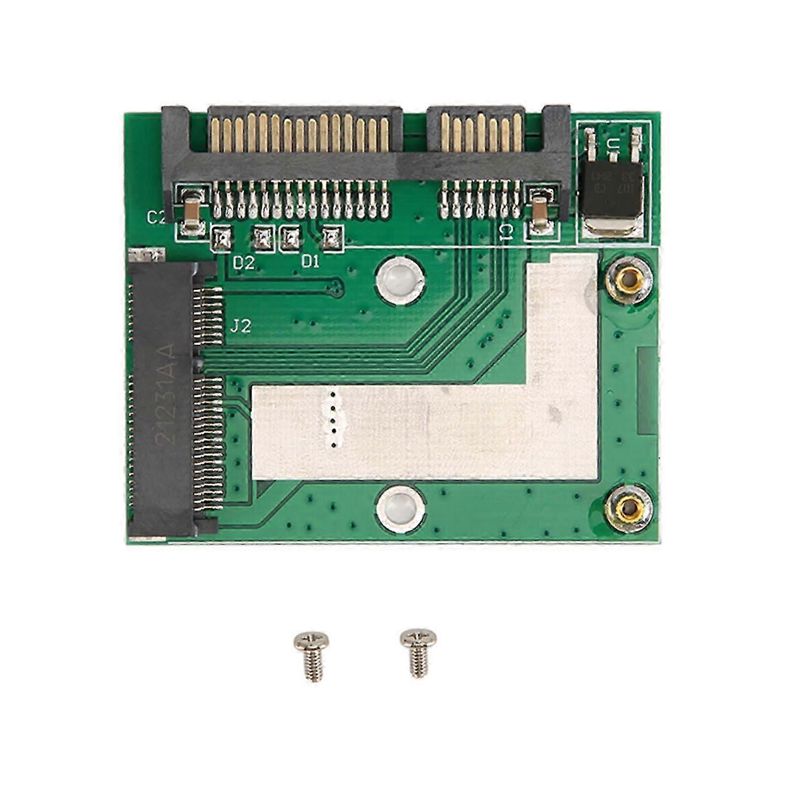 MSATA SSD to 2.5in SATA Adapter Card 6.0 Gbps Mini Pcie SSD Converter Card SATA3 Adapter Card