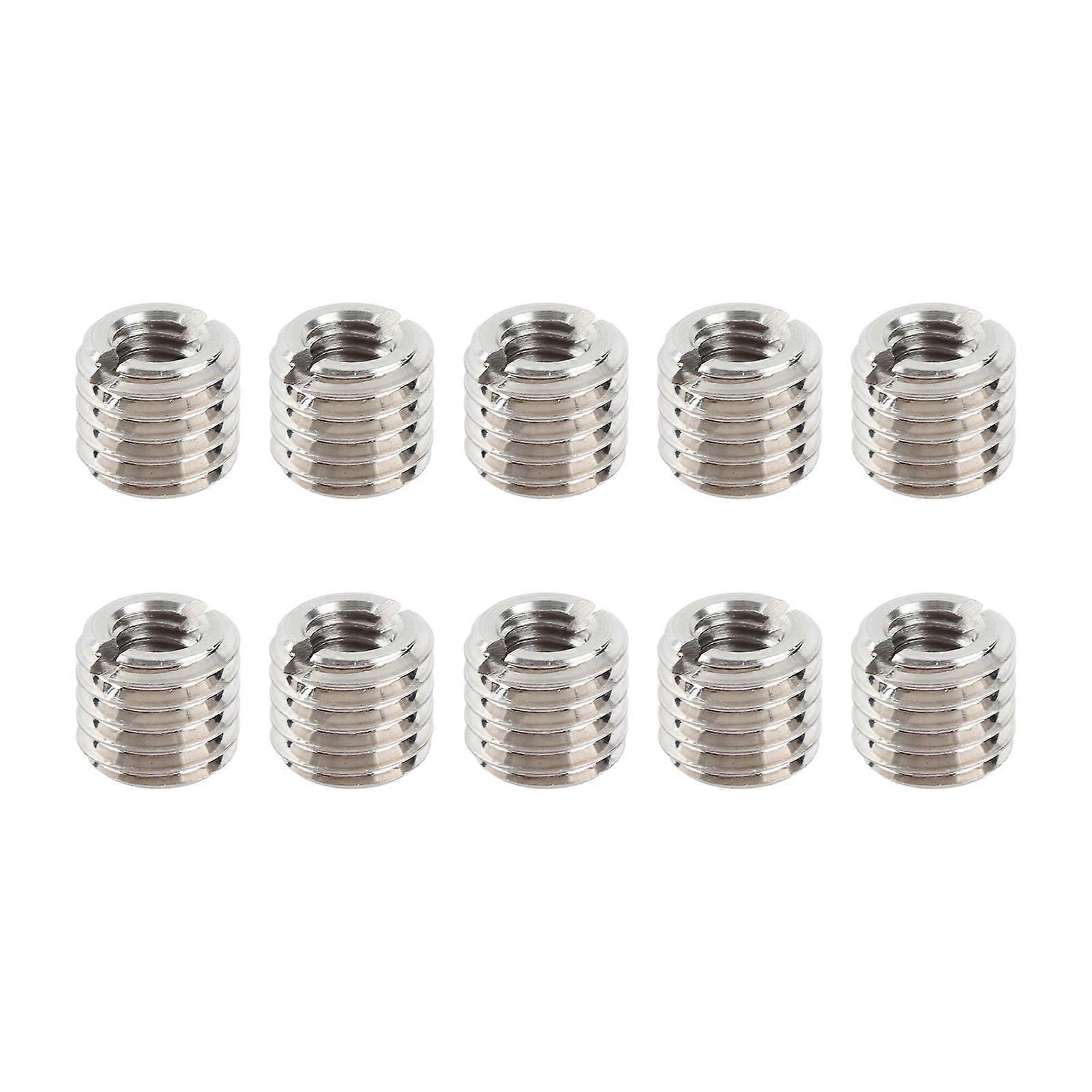 10pcs Male Female Threaded Inserts Stainless Steel Reducing Nuts Repair Fixing Tool