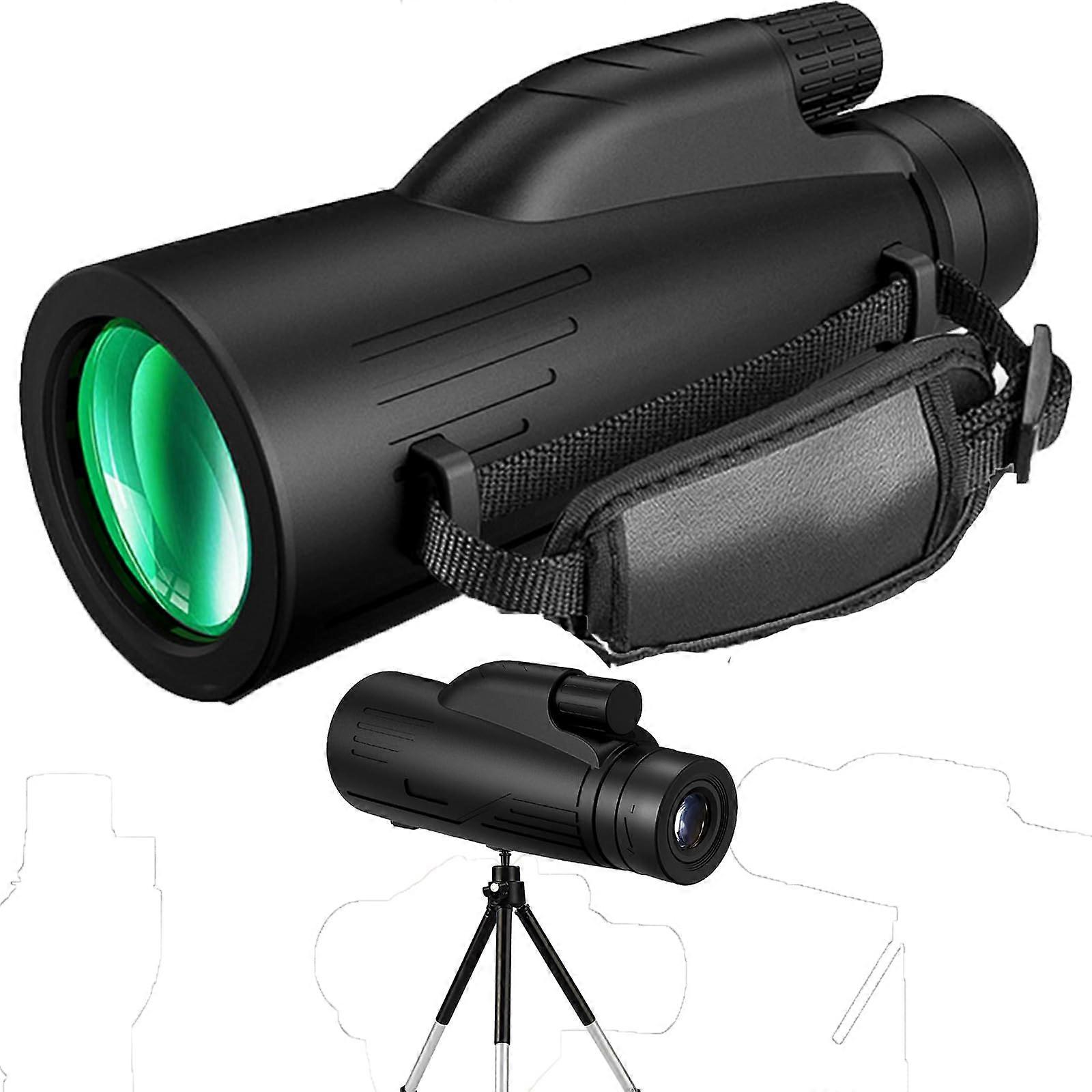 with Tripod & Phone Adapter 12x50 Monocular Telescope High Power 12x50 monoculars