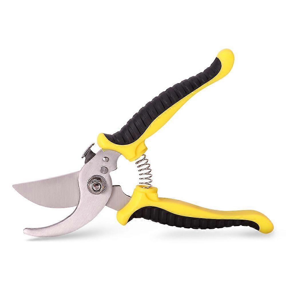 Pruning Scissors - Bypass Pruners Lightweight Hand Pruner with Locking MechanismYellow