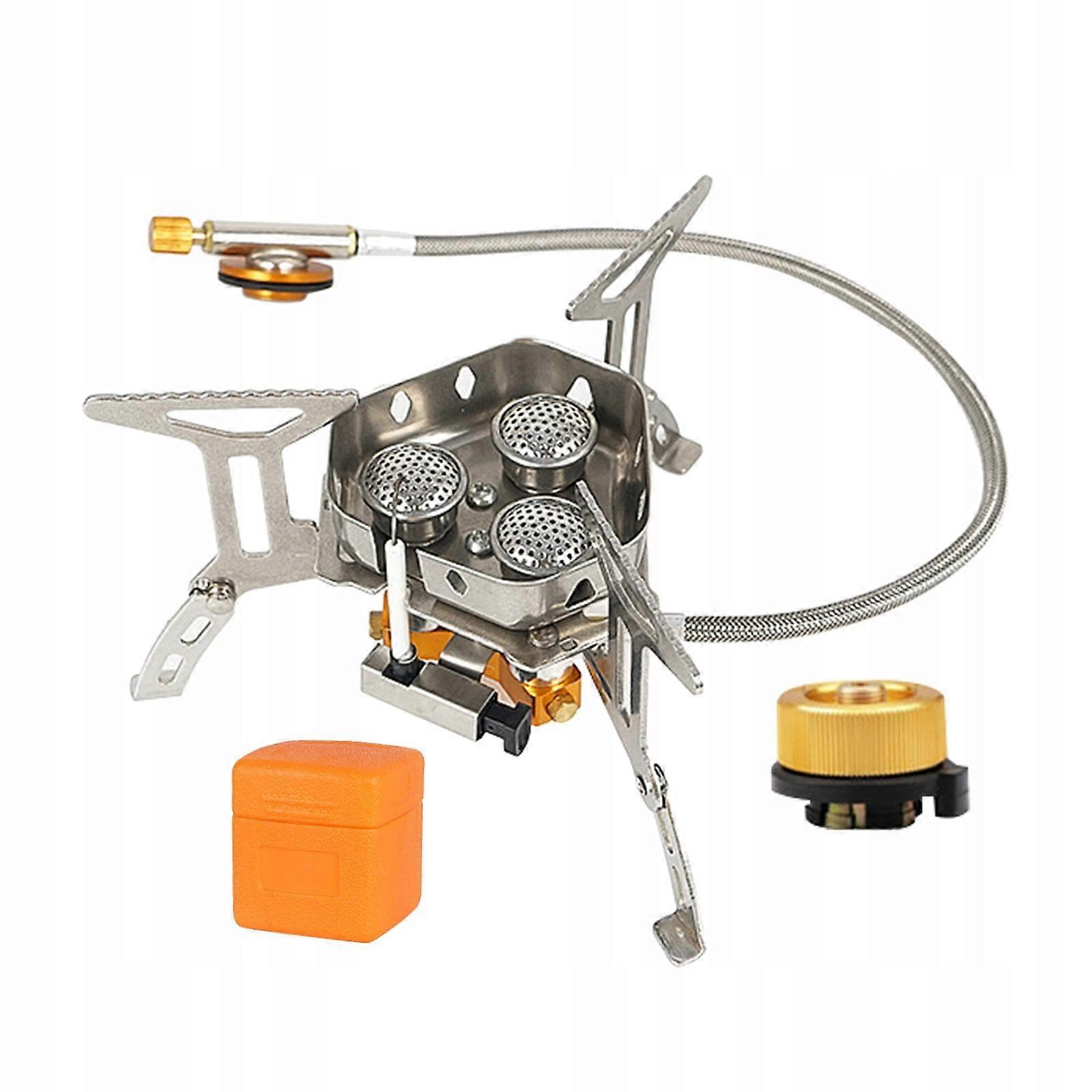 Folding Camping Stove With An Adapter