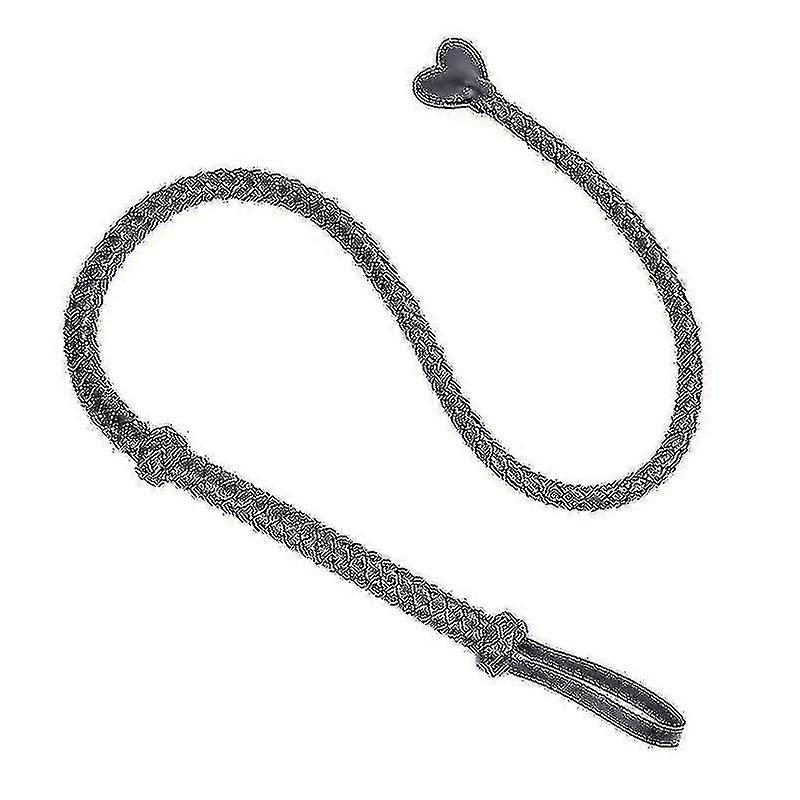 Πραγματικό άλογο bullwhip δέρματος (μαύρο)