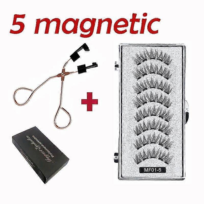 Magnetic Eyelashes Without Eyeliner Reusable False Lashes With Clip