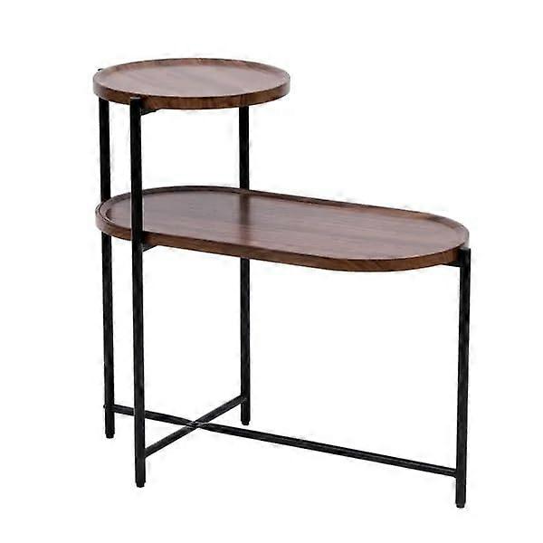 2Tier Sofa Side Table, Small Coffee Tables, End Table with Storage Shelf, for Small Spaces, Living Room, Bedroom