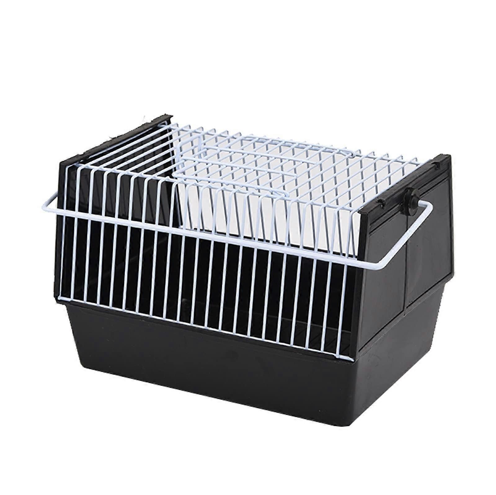 Breathable Bird Travel Cage for Small Birds, Parrot Carrier with Feeding Cup, Portable Bird Playground, All Sizes