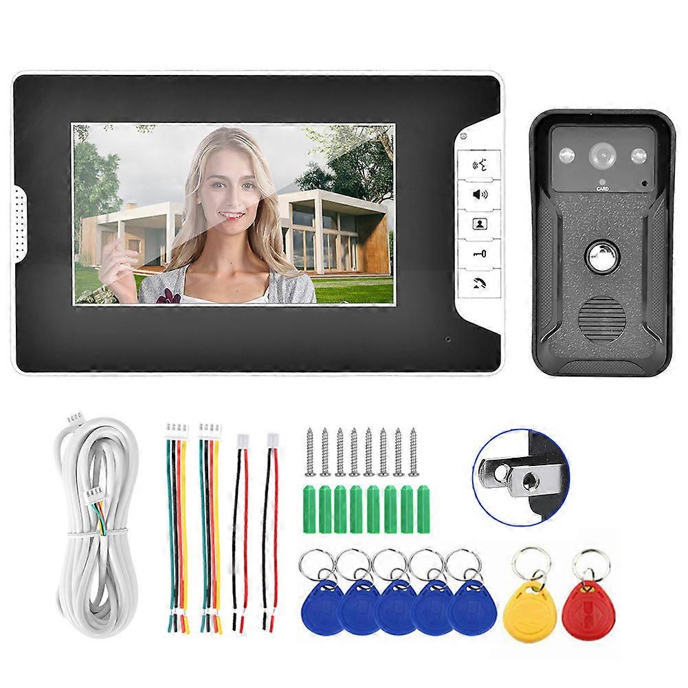 Night Vision Video Doorbell Intercom - 2000 User ID Access, Two-Way o, Easy Install