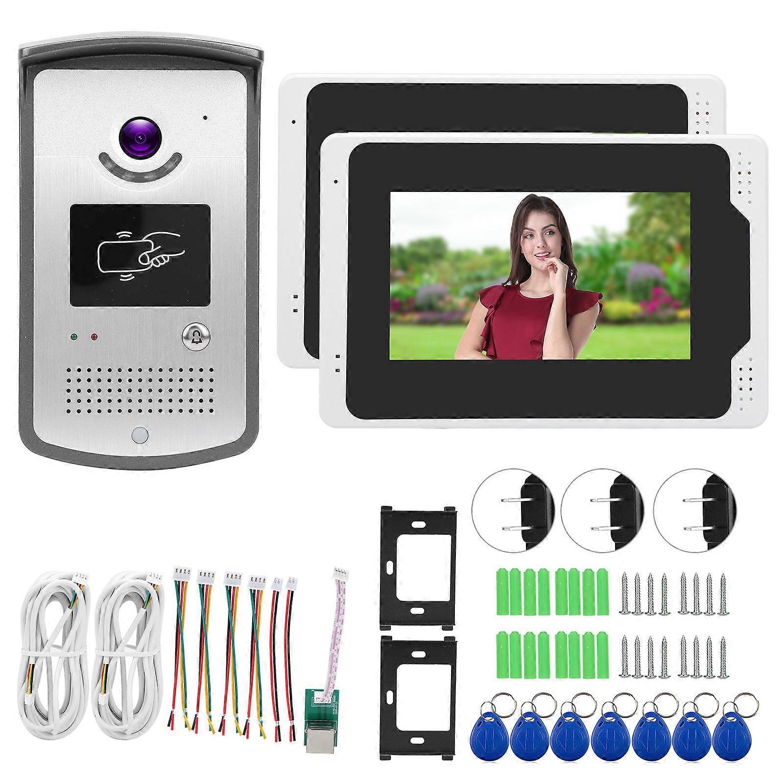 1080P HD Rainproof Intercom Doorbell - 7" TFT, Night Vision, Remote Access, Tuya Compatible