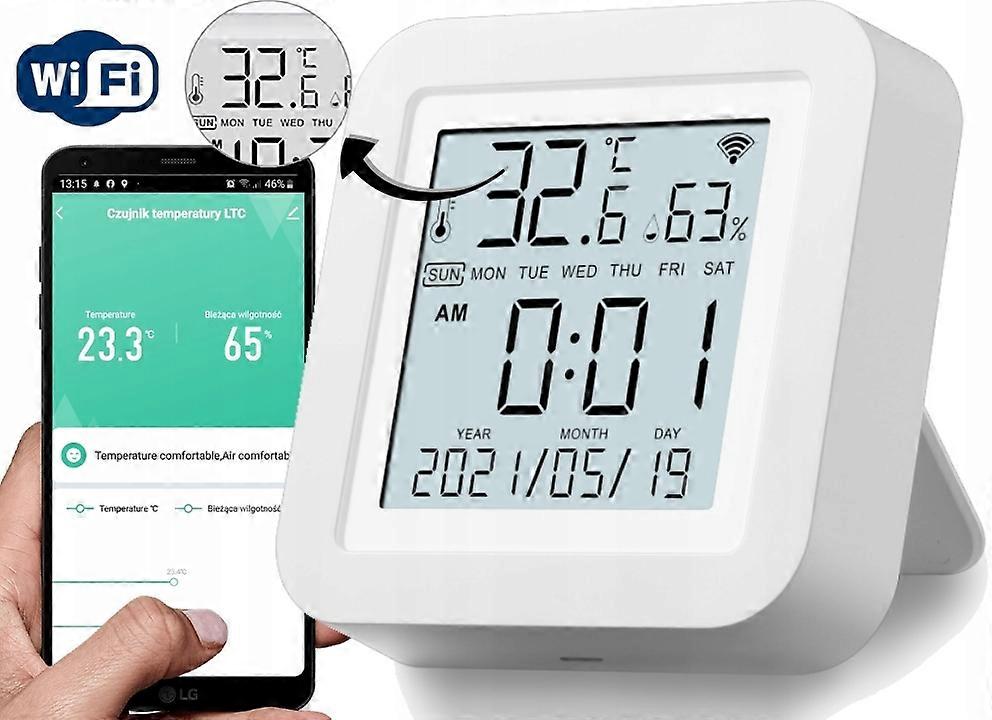 Temperature, Humidity Sensor Ltc M215 Wifi Connectivity, Display