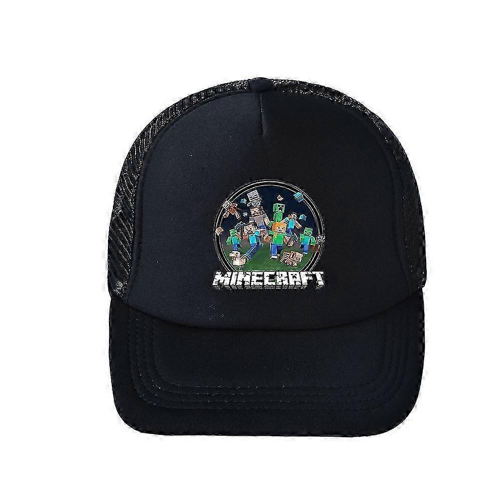 Minecraft Yaz Snapback Beyzbol Şapkası Çocuk Erkek Kız Açık Hava Nefes Alabilir Spor Güneş Şapkası