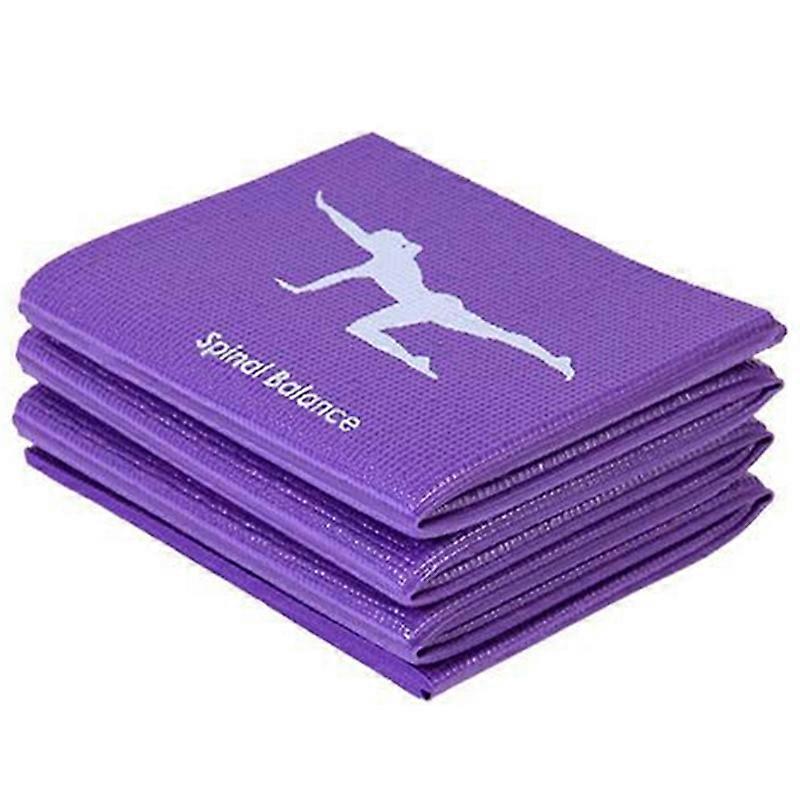 PVC Yoga Mat Exercise Mat Thickened Non-Slip Folding Gym Fitness Mat