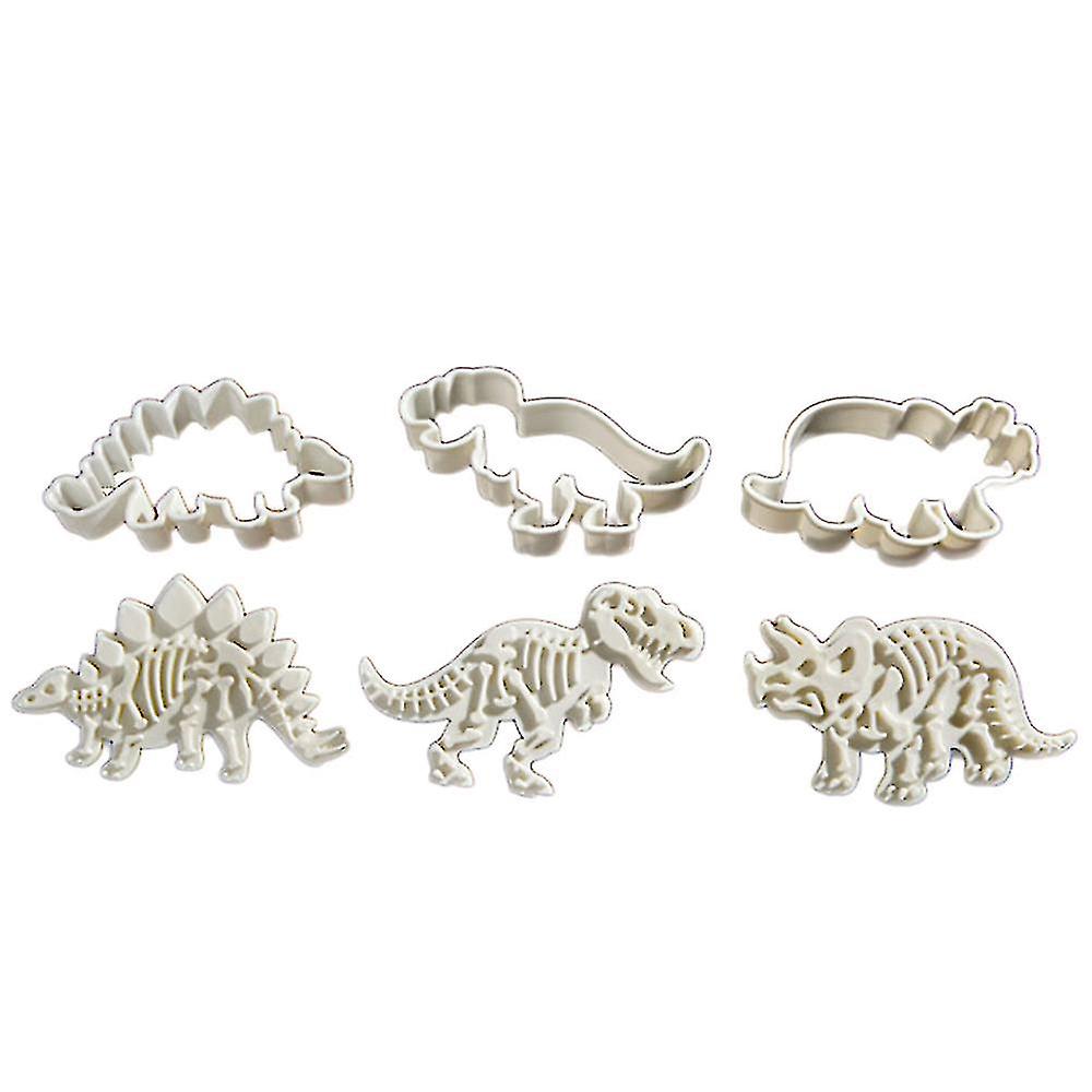 3pcs Dinosaur Shape Biscuit Cookie Cutter Fondant Cake Decor Baking Mold Tool