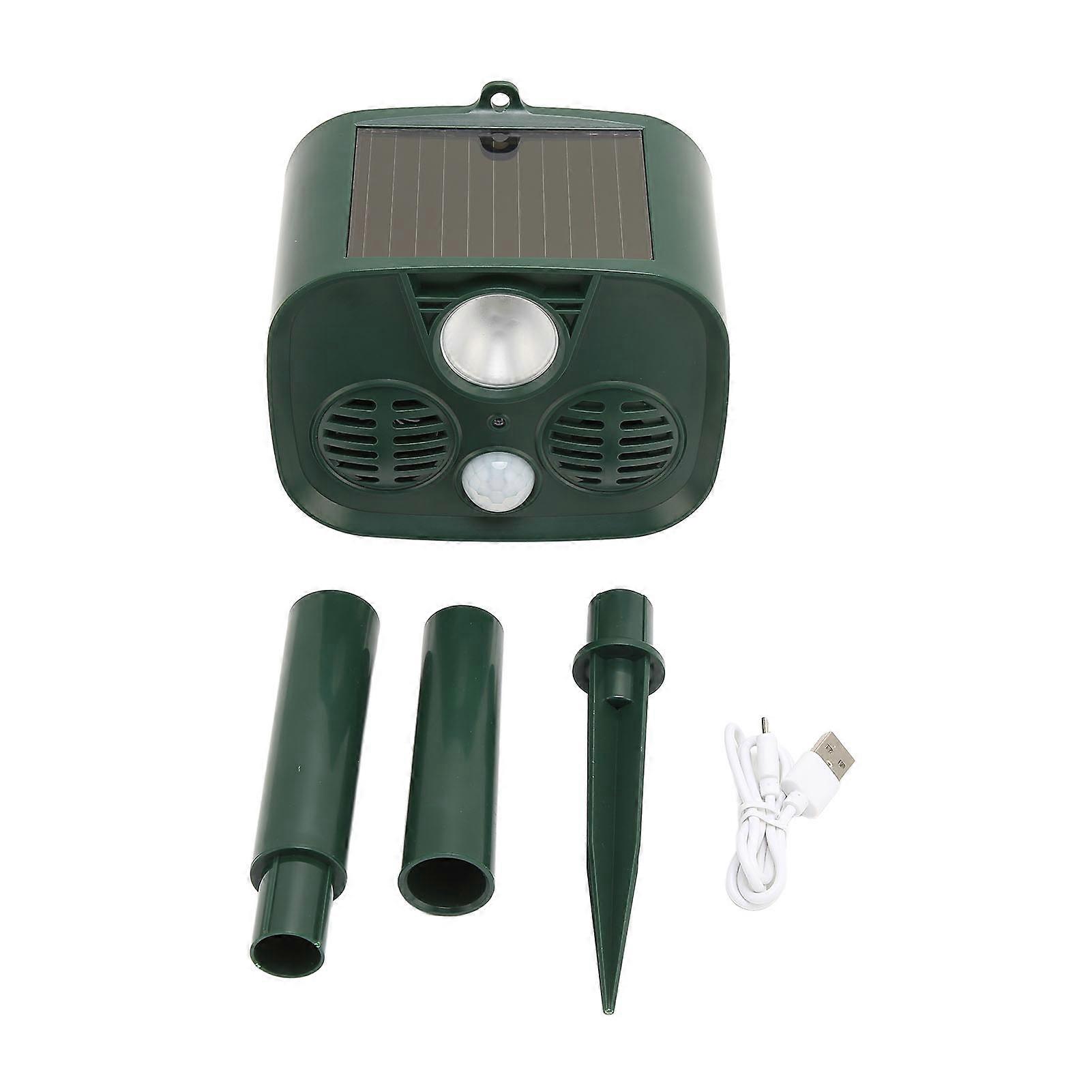 Ultrasonic Animal Repeller Solar Powered Motion Detection Animal Deterrent Device for Cat Dog