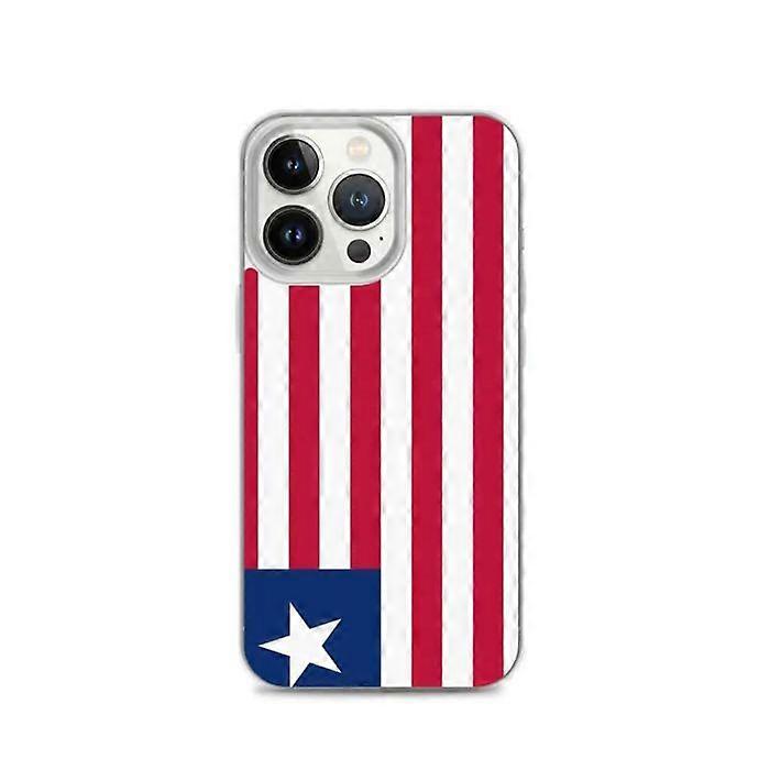 iPhone Case - Liberia Flag - iPhone 13 Pro - Flexible - Multicolor - Transparent Silicone