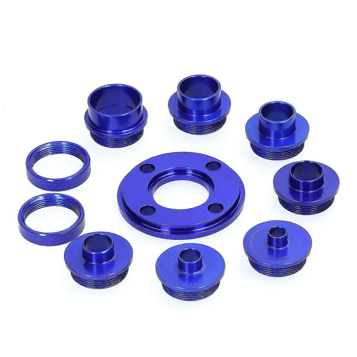 10 Pieces Router Template Guide Bushing Aluminum Alloy Engraving Machine Axle Sleeve for Woodworking