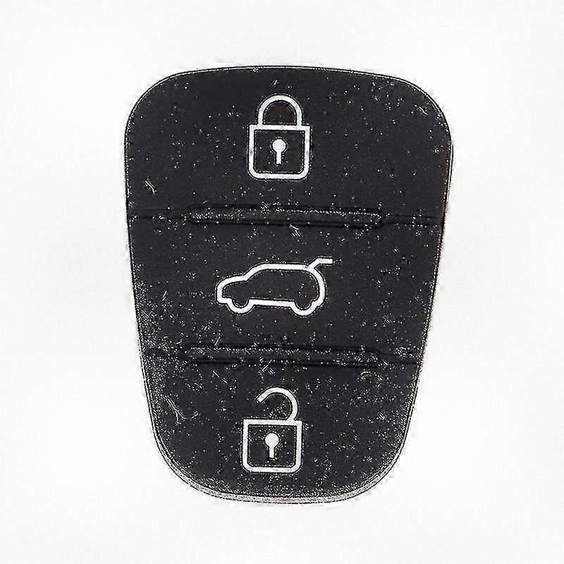 Silicone 3 Button Key Pad Shell Replacement Key Compatible with Hyundai and Kia Auto Keys Parts