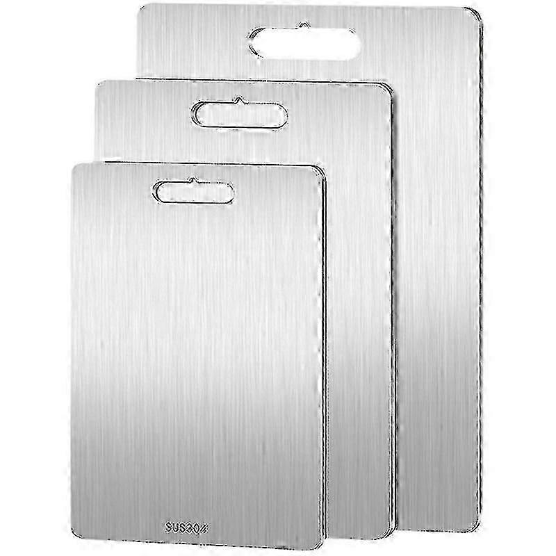 3PCS Stainless Steel Cutting Board Set - Easy to Clean, Kitchen-Specific Set