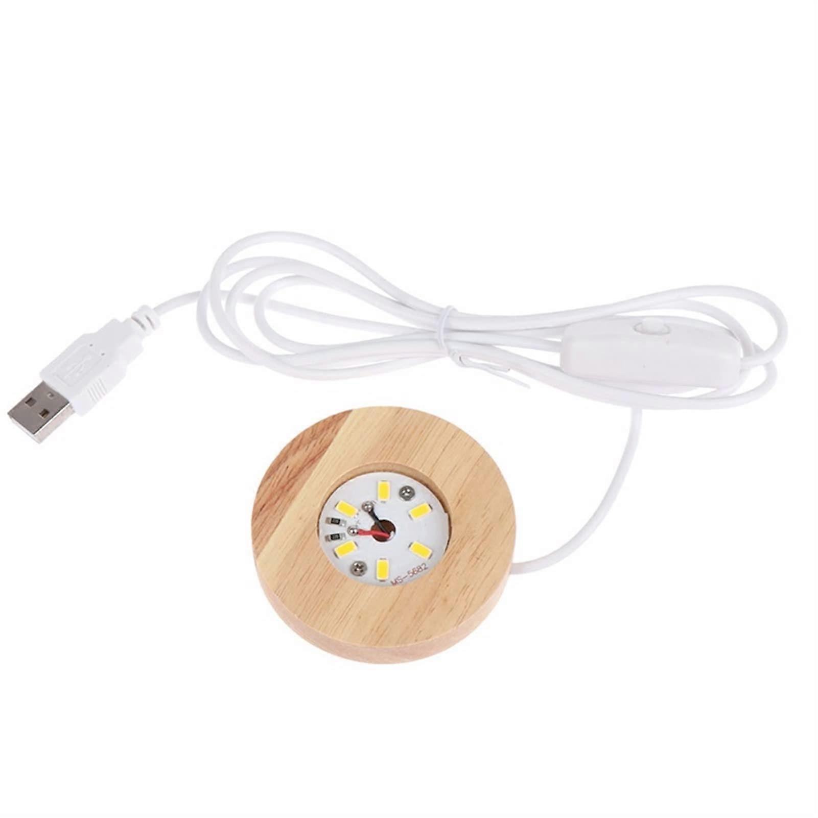 Wooden lamp holder, rechargeable remote control, wooden LED lamp, rotating display stand