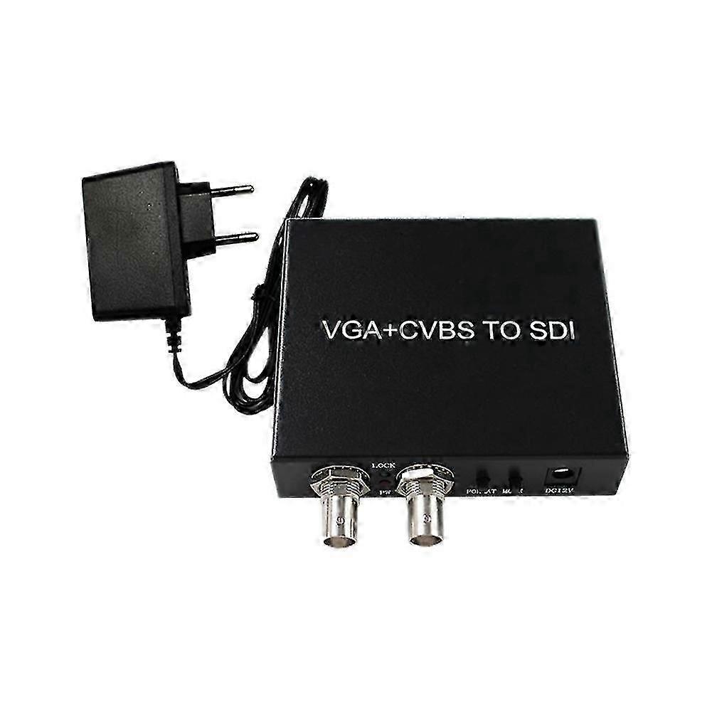 Vga/av To Sdi Converter Distributor One To Two High-definition Vga/av To Double Port Sdi Converter