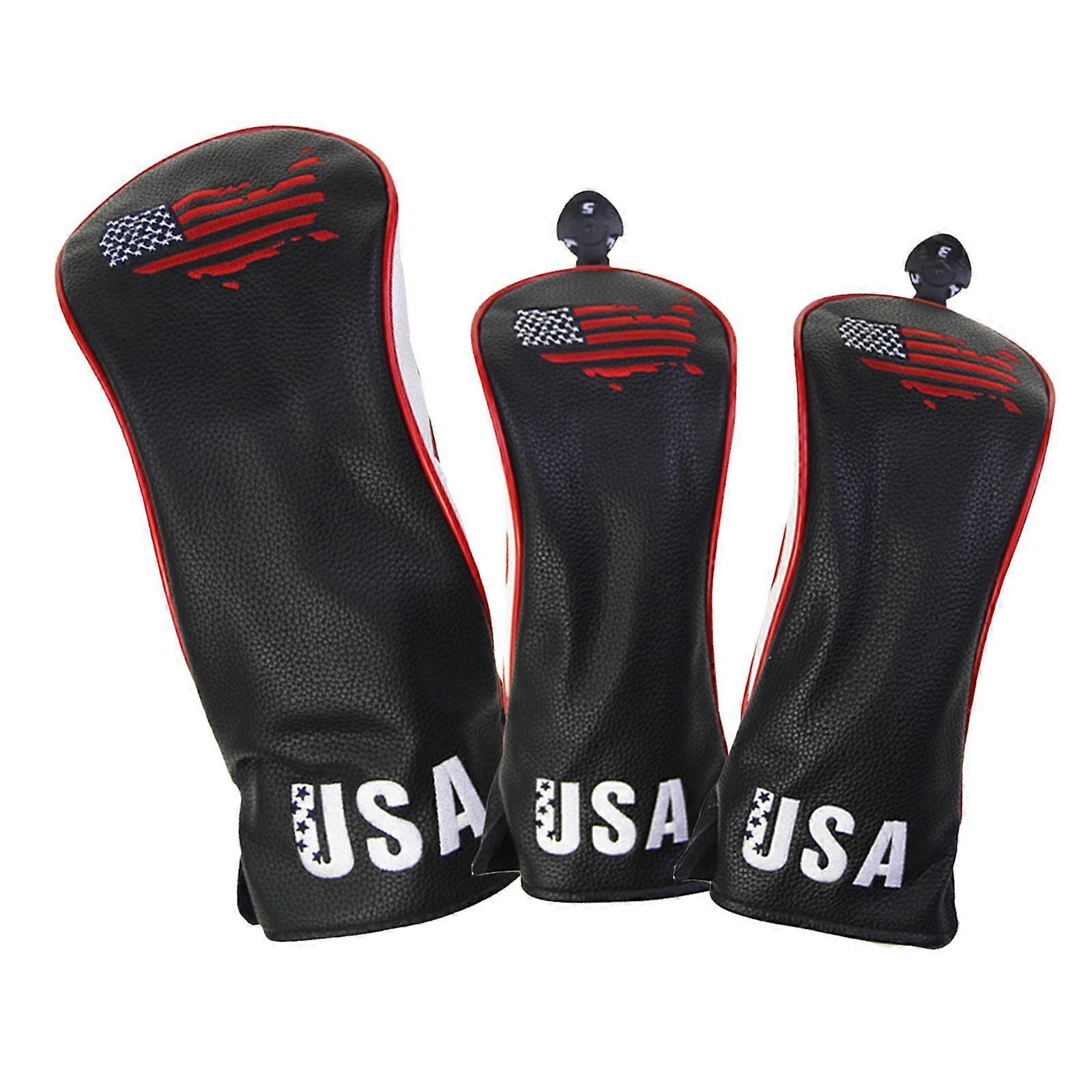 3x耐久性のあるゴルフウッドヘッドカバー400ccドライバーヘッドカバーゴルフクラブ保護