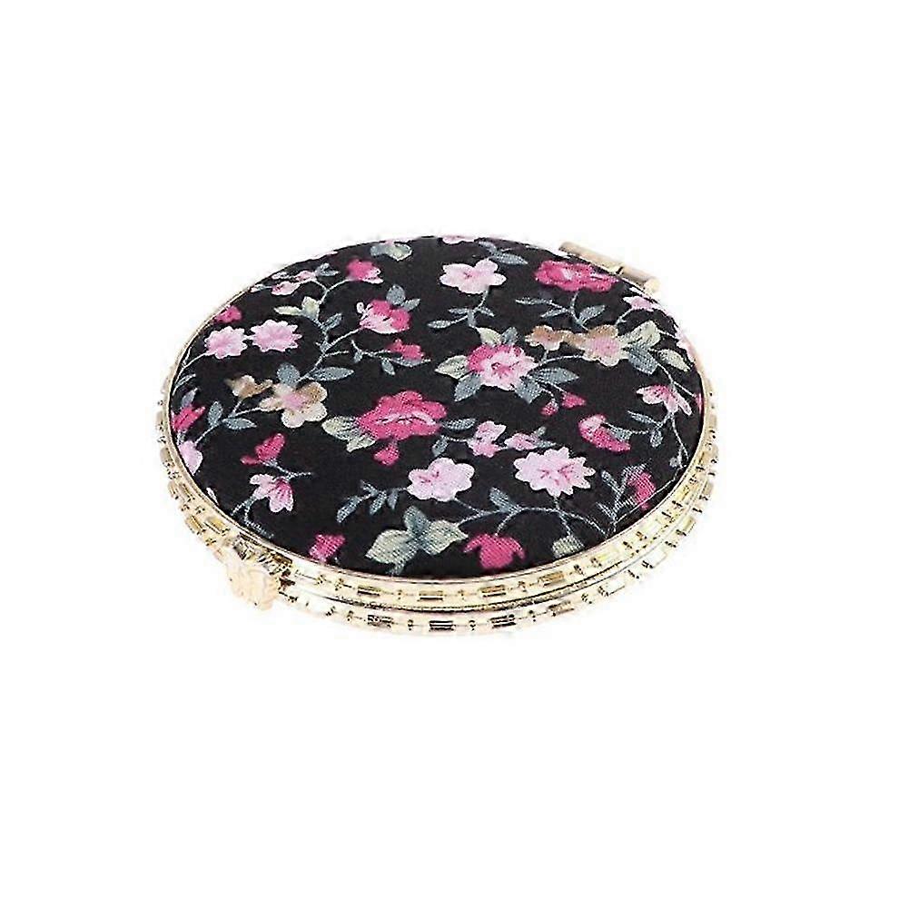 2025 Mini Makeup Compact Pocket Floral Mirror Portable Two-side Folding Mirror