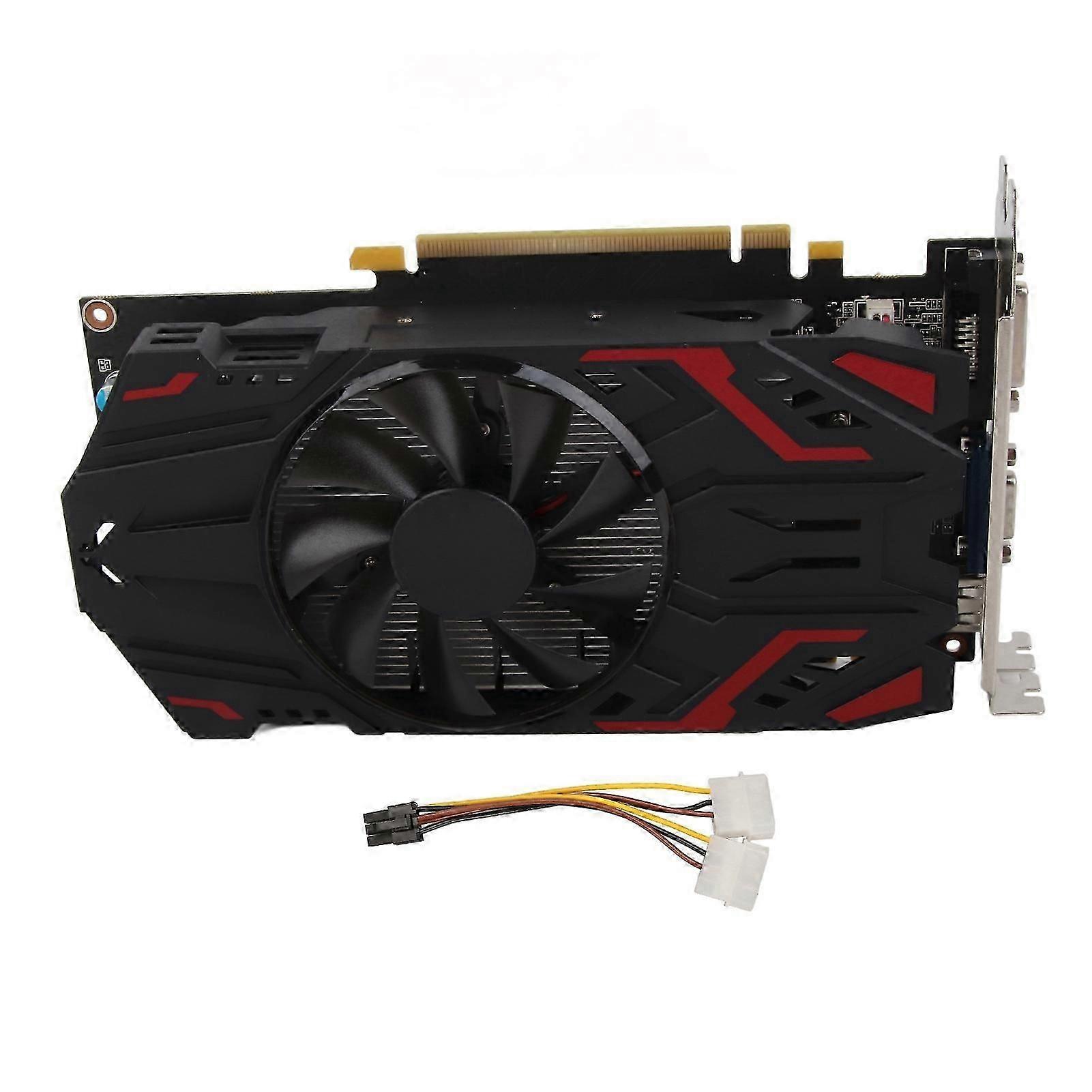Gaming Graphics Card 128BIT GDDR5 3D Stereoscopic Display 3+1 Phase 3400MHZ Memory Frequency Graphics Card for Desktop PC GTX550Ti 4G