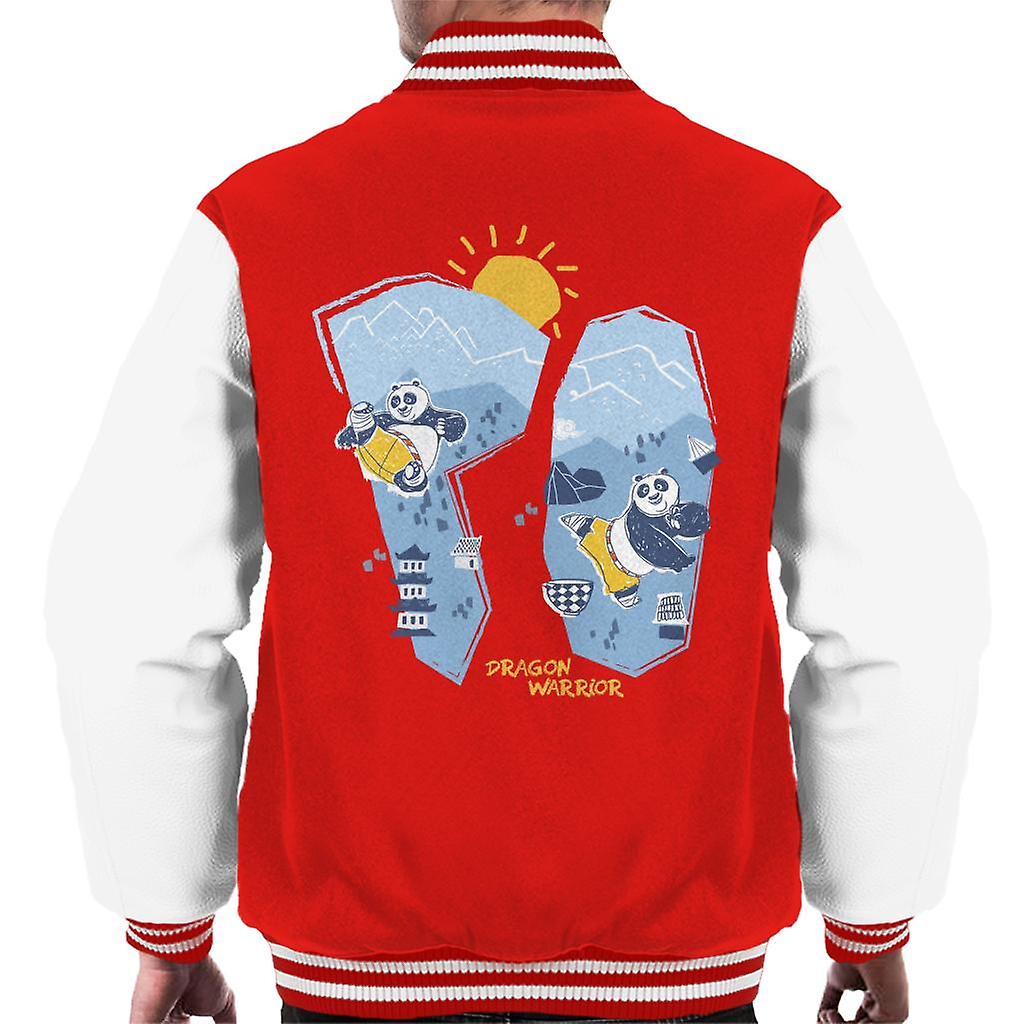 Kung Fu Panda Po Dragon Warrior Men's Varsity Jacket