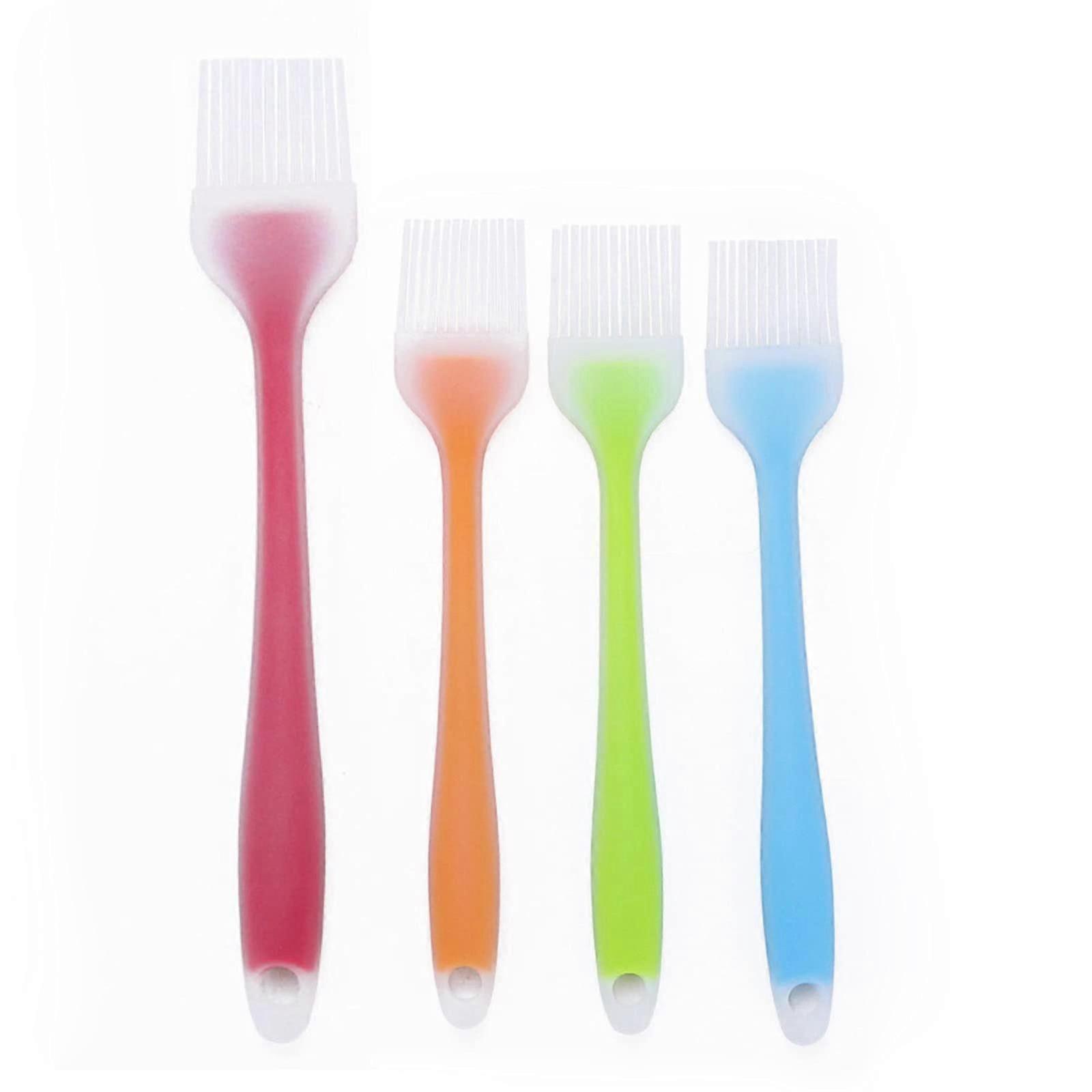 \u200b4-Piece Heat-Resistant Silicone Brush Set