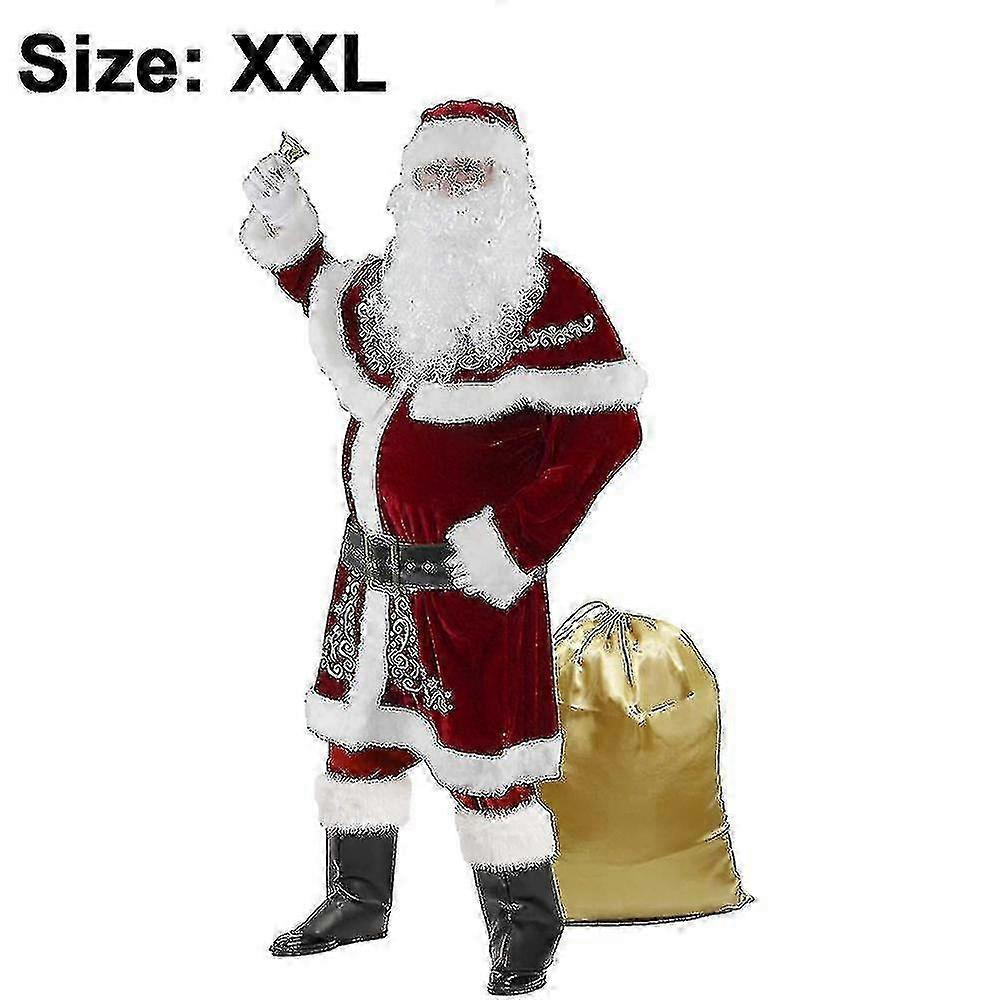 Jultomtekostym för män, deluxe, vuxen