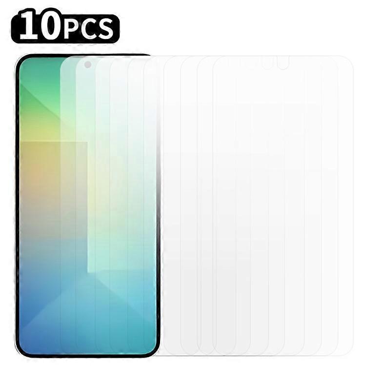 RURIHAI 10PcsはSamsung Galaxy S25 +スクリーンプロテクターウルトラクリアAGCガラスフィルム(指紋ロック解除)と互換性があります