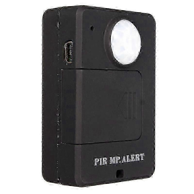 Mini alarme GSM PIR avec détecteur de mouvement, alarme infrarouge sans fil GSM, détecteur de mouvement antivol avec prise UE