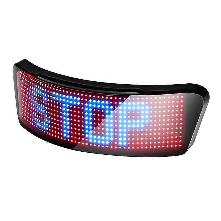 Helmet LED Display Screen Bluetooth Customizable RGB Leds Light Compatible For Cycling, Riding
