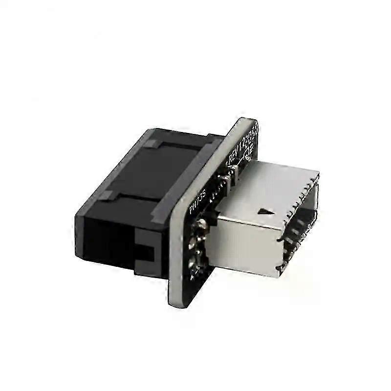 2025 20pin to 19pin Converter USB 3.0 Internal Header to USB 3.1/3.2 Type C Front Type E Adapter for PC Motherboard Connector Riser