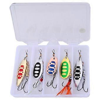 6g / 8g Metal Cast Jigging Spoon Iscas Iscas de pesca afundando Iscas Spinner duras