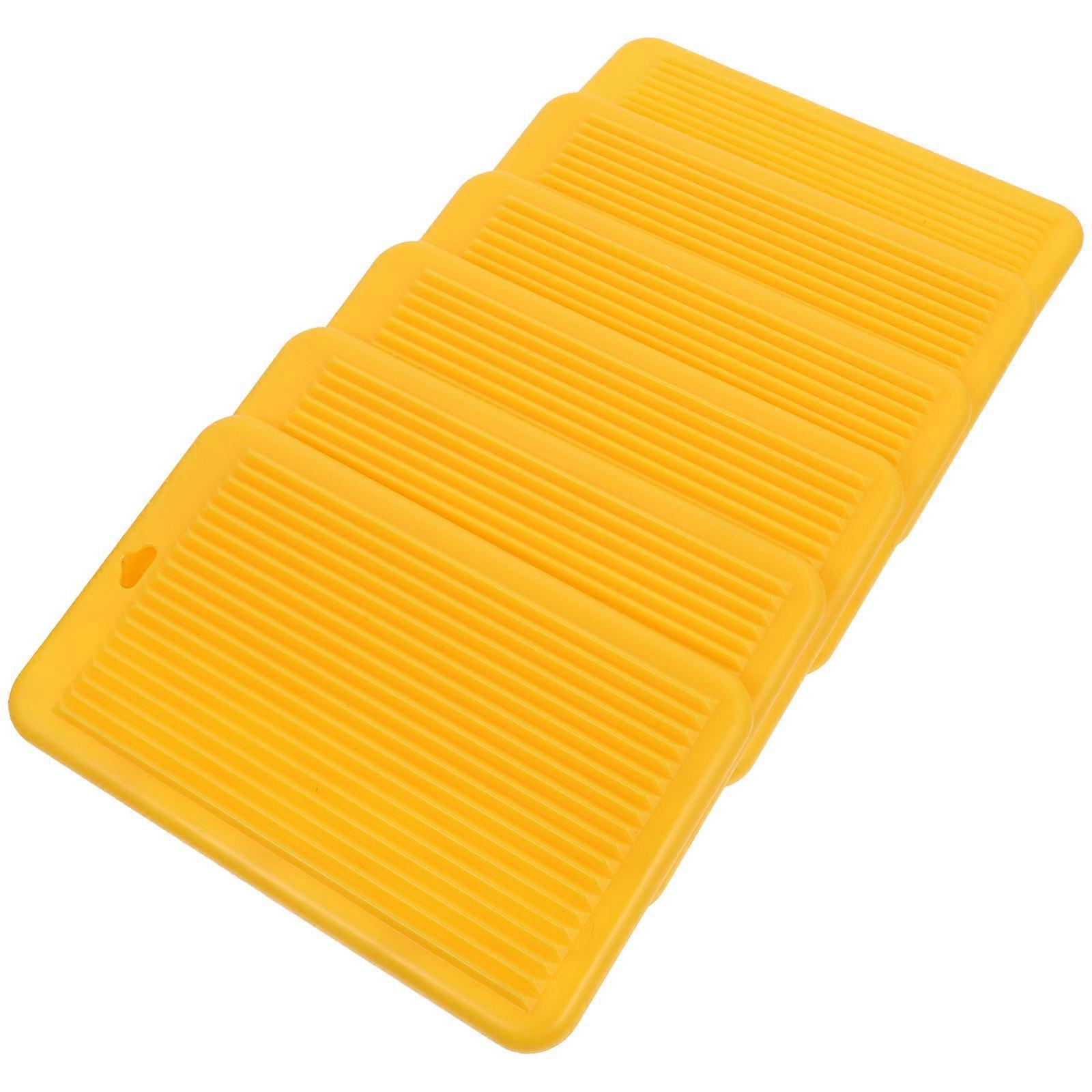 Yellow Gnocchi Boards for Home ABS and Portable 6pcs