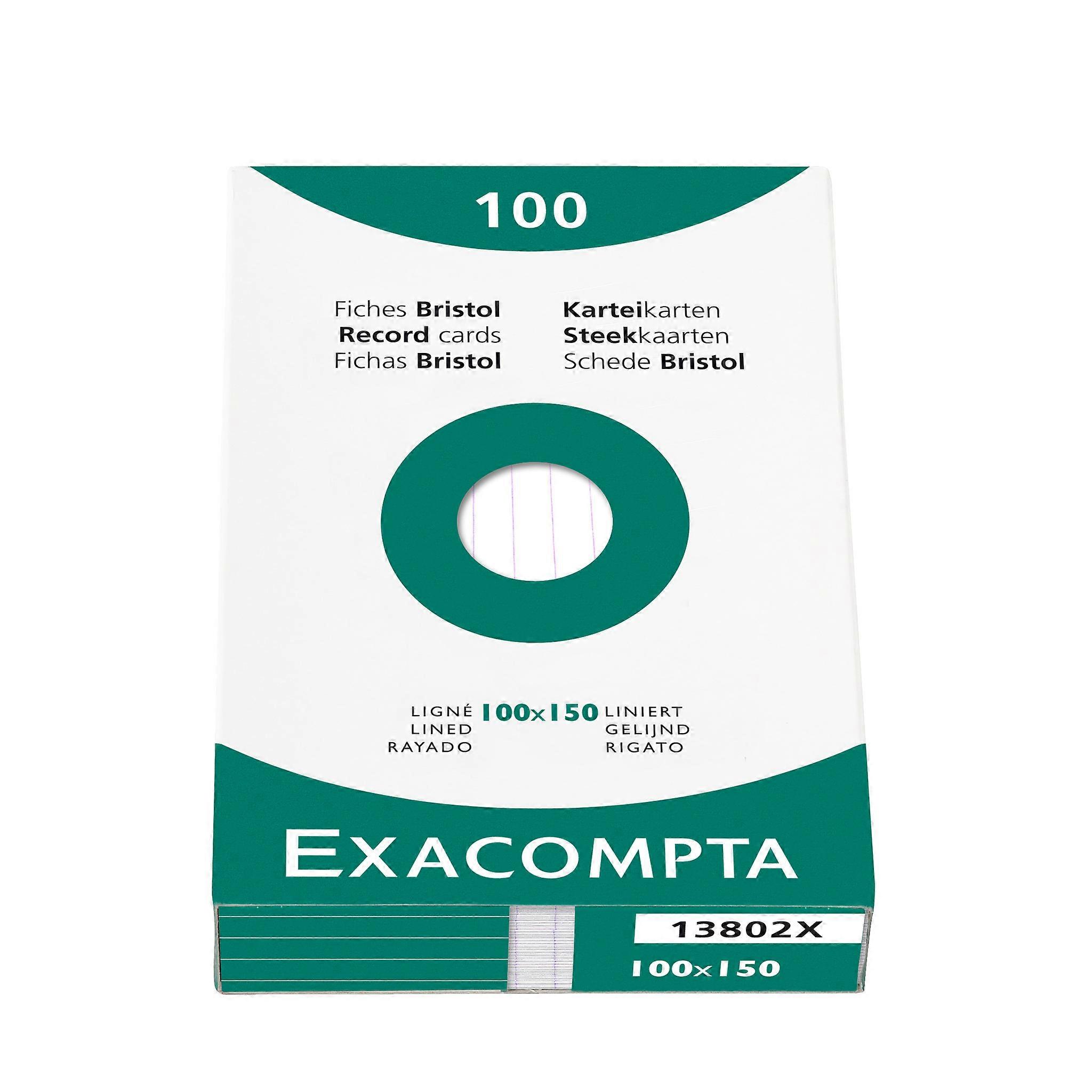 Exacompta 13802X 10x ESTUCHE 100F.BRISTOL 100/150 HORIZ.