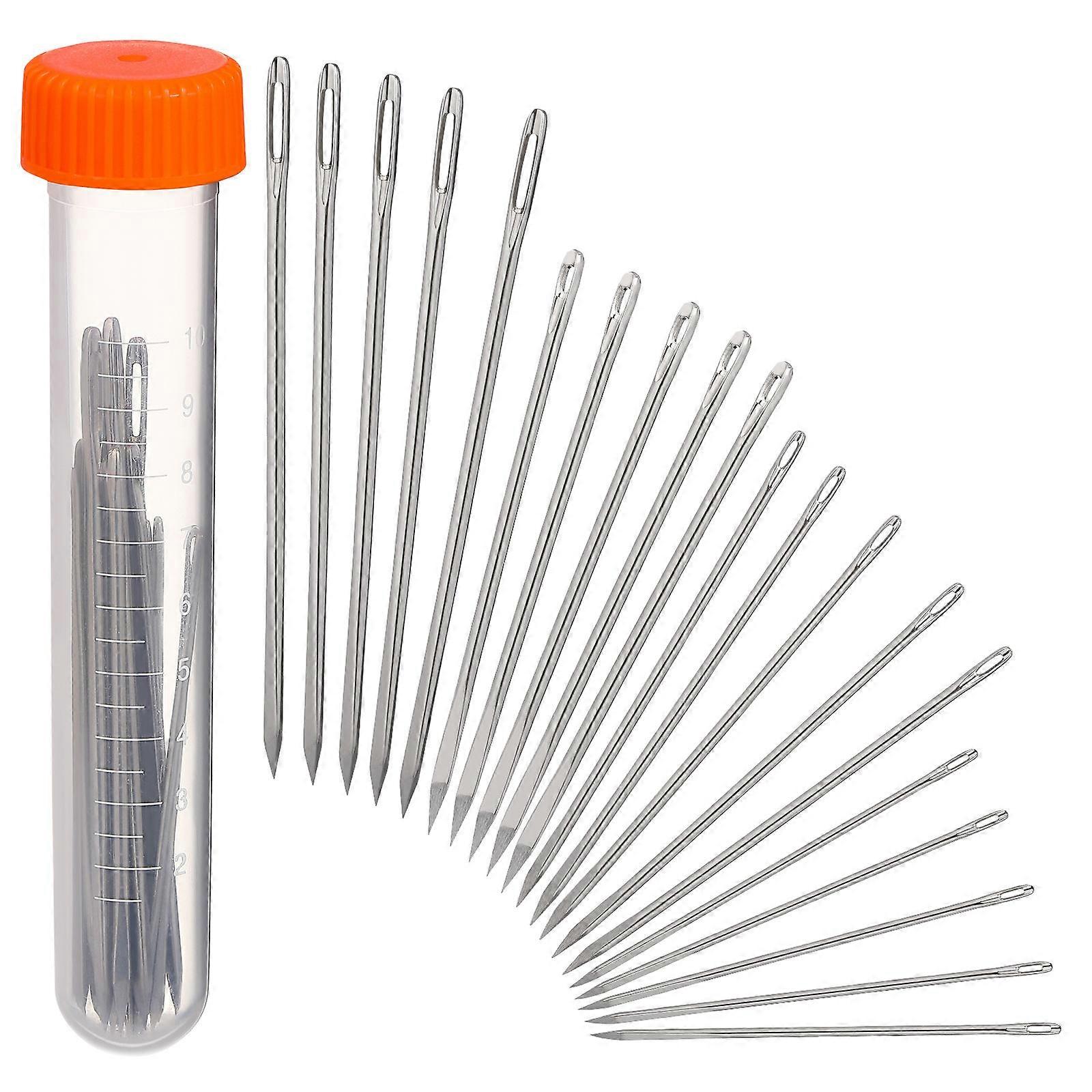 Hand Sewing Needles for Leather Projects,Compact Bottle Storage Included